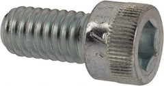 Made in USA - 5/16-18 UNC Hex Socket Drive, Socket Cap Screw - Alloy Steel, Zinc-Plated Finish, Fully Threaded, 5/8" Length Under Head - USA Tool & Supply