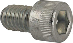 Made in USA - 5/16-18 UNC Hex Socket Drive, Socket Cap Screw - Alloy Steel, Zinc-Plated Finish, Fully Threaded, 1/2" Length Under Head - USA Tool & Supply