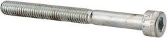 Made in USA - #10-32 UNF Hex Socket Drive, Socket Cap Screw - Alloy Steel, Zinc-Plated Finish, Partially Threaded, 2" Length Under Head - USA Tool & Supply