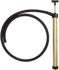PRO-LUBE - Oil Lubrication 0.12 Strokes/oz Flow Brass Lever Hand Pump - Use with Antifreeze, Coolants, Diesel Fuel, Engine Oil, Power Steering Fluid, Transfer/Bilge Pump with Oils, Transmission Fluid & Water - USA Tool & Supply