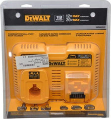 DeWALT - 12 to 20 & 7.2 to 18 Volt, 2 Battery Lithium-Ion, NiCad & NiMH Power Tool Charger - 1 hr to Charge - USA Tool & Supply