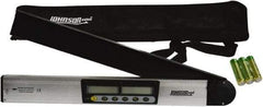 Johnson Level & Tool - 182.5° Measuring Range, Magnetic Base Digital Protractor - 0.10° Resolution, 21 Inch Long Blade, Accuracy Up to 0.10°, (3) AA Batteries Not Included - USA Tool & Supply