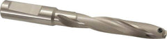 Guhring - 17/32 to 0.551" Diam, 72.6mm Max Depth, 15.88mm Shank Diam, 141mm OAL, Replaceable Tip Drill - HT 800 WP Insert, Series 4108 - USA Tool & Supply