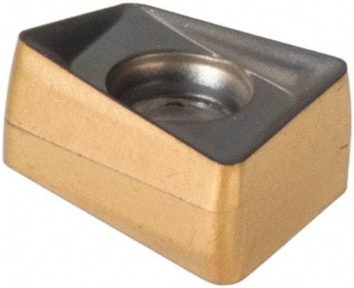 Iscar - H490 ANKX090408 PNTR Grade IC810 Carbide Milling Insert - AlTiN/TiN Finish, 0.205" Thick, 0.79mm Corner Radius - USA Tool & Supply