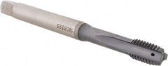 Emuge - M8x1.25 Metric Coarse 3-Flute TiCN Finish Cobalt Straight Flute Machine Tap - USA Tool & Supply