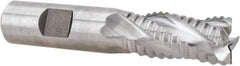 Niagara Cutter - 5/8" Diam, Coarse Pitch, 1-1/4" LOC, 4 Flute Cobalt Roughing Square End Mill - Uncoated, 3-3/8" OAL, 5/8" Shank Diam, Single End, Centercutting, 30° Helix - USA Tool & Supply