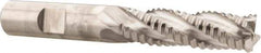 Niagara Cutter - 1/2" Diam, Coarse Pitch, 1-5/8" LOC, 4 Flute Cobalt Roughing Square End Mill - Uncoated, 3-5/8" OAL, 1/2" Shank Diam, Single End, Centercutting, 30° Helix - USA Tool & Supply