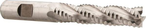 Niagara Cutter - 5/8" Diam, Coarse Pitch, 2-1/2" LOC, 4 Flute Cobalt Roughing Square End Mill - Uncoated, 4-5/8" OAL, 5/8" Shank Diam, Single End, Centercutting, 30° Helix - USA Tool & Supply