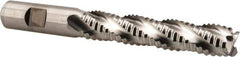 Niagara Cutter - 5/8" Diam, Coarse Pitch, 3-1/8" LOC, 4 Flute Cobalt Roughing Square End Mill - Uncoated, 5-1/4" OAL, 5/8" Shank Diam, Single End, Centercutting, 30° Helix - USA Tool & Supply