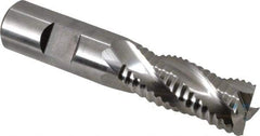 Niagara Cutter - 3/4" Diam, Coarse Pitch, 1-5/8" LOC, 4 Flute Cobalt Roughing Square End Mill - Uncoated, 3-7/8" OAL, 3/4" Shank Diam, Single End, Centercutting, 30° Helix - USA Tool & Supply