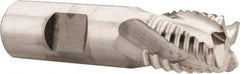 Niagara Cutter - 3/4" Diam, Coarse Pitch, 3/4" LOC, 4 Flute Cobalt Roughing Square End Mill - Uncoated, 3" OAL, 3/4" Shank Diam, Single End, Centercutting, 30° Helix - USA Tool & Supply