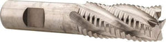 Niagara Cutter - 7/8" Diam, Coarse Pitch, 1-7/8" LOC, 5 Flute Cobalt Roughing Square End Mill - Uncoated, 4-1/8" OAL, 3/4" Shank Diam, Single End, Centercutting, 30° Helix - USA Tool & Supply