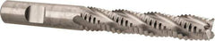 Niagara Cutter - 1/2" Diam, Coarse Pitch, 2-1/2" LOC, 4 Flute Cobalt Roughing Square End Mill - Uncoated, 4-1/2" OAL, 1/2" Shank Diam, Single End, Centercutting, 30° Helix - USA Tool & Supply