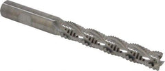 Niagara Cutter - 1/2" Diam, Coarse Pitch, 3" LOC, 4 Flute Cobalt Roughing Square End Mill - Uncoated, 5" OAL, 1/2" Shank Diam, Single End, Centercutting, 30° Helix - USA Tool & Supply
