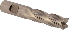 Niagara Cutter - 3/4" Diam, Coarse Pitch, 2" LOC, 4 Flute Cobalt Roughing Square End Mill - Uncoated, 4-1/4" OAL, 3/4" Shank Diam, Single End, Centercutting, 30° Helix - USA Tool & Supply