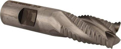 Niagara Cutter - 3/4" Diam, Coarse Pitch, 1-1/4" LOC, 4 Flute Cobalt Roughing Square End Mill - Uncoated, 3-1/2" OAL, 3/4" Shank Diam, Single End, Centercutting, 30° Helix - USA Tool & Supply
