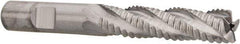 Niagara Cutter - 1/2" Diam, Coarse Pitch, 2" LOC, 4 Flute Cobalt Roughing Square End Mill - Uncoated, 4" OAL, 1/2" Shank Diam, Single End, 30° Helix - USA Tool & Supply