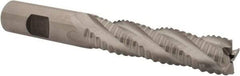 Niagara Cutter - 5/8" Diam, Coarse Pitch, 2-1/2" LOC, 4 Flute Cobalt Roughing Square End Mill - Uncoated, 4-5/8" OAL, 5/8" Shank Diam, Single End, 30° Helix - USA Tool & Supply