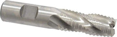 Niagara Cutter - 3/4" Diam, Coarse Pitch, 1-5/8" LOC, 4 Flute Cobalt Roughing Square End Mill - Uncoated, 3-7/8" OAL, 3/4" Shank Diam, Single End, 30° Helix - USA Tool & Supply