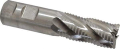 Niagara Cutter - 1" Diam, Coarse Pitch, 2" LOC, 5 Flute Cobalt Roughing Square End Mill - Uncoated, 4-1/2" OAL, 1" Shank Diam, Single End, 30° Helix - USA Tool & Supply