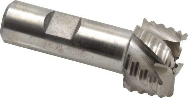 Niagara Cutter - 1-1/4" Diam, Coarse Pitch, 3/4" LOC, 6 Flute Cobalt Roughing Square End Mill - Uncoated, 3" OAL, 3/4" Shank Diam, Single End, 30° Helix - USA Tool & Supply