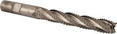 Niagara Cutter - 1/2" Diam, Coarse Pitch, 3" LOC, 4 Flute Cobalt Roughing Square End Mill - Uncoated, 5" OAL, 1/2" Shank Diam, Single End, 30° Helix - USA Tool & Supply