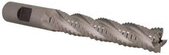 Niagara Cutter - 5/8" Diam, Coarse Pitch, 3-1/8" LOC, 4 Flute Cobalt Roughing Square End Mill - Uncoated, 5-1/4" OAL, 5/8" Shank Diam, Single End, 30° Helix - USA Tool & Supply