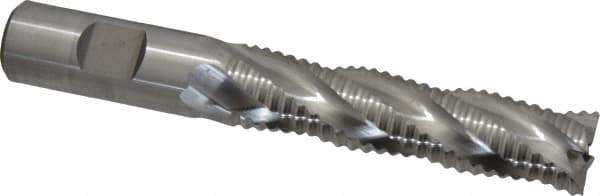 Niagara Cutter - 3/4" Diam, Coarse Pitch, 3" LOC, 4 Flute Cobalt Roughing Square End Mill - Uncoated, 5-1/4" OAL, 3/4" Shank Diam, Single End, 30° Helix - USA Tool & Supply