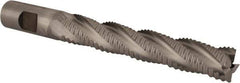 Niagara Cutter - 3/4" Diam, Coarse Pitch, 4-1/8" LOC, 4 Flute Cobalt Roughing Square End Mill - Uncoated, 6-3/8" OAL, 3/4" Shank Diam, Single End, 30° Helix - USA Tool & Supply