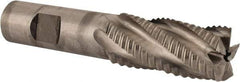 Niagara Cutter - 7/8" Diam, Coarse Pitch, 1-7/8" LOC, 5 Flute Cobalt Roughing Square End Mill - Uncoated, 4-1/8" OAL, 3/4" Shank Diam, Single End, 30° Helix - USA Tool & Supply