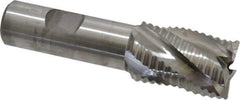 Niagara Cutter - 1" Diam, Coarse Pitch, 1-1/2" LOC, 5 Flute Cobalt Roughing Square End Mill - Uncoated, 3-3/4" OAL, 3/4" Shank Diam, Single End, 30° Helix - USA Tool & Supply
