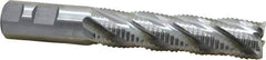 Niagara Cutter - 1" Diam, Coarse Pitch, 4" LOC, 5 Flute Cobalt Roughing Square End Mill - Uncoated, 6-1/2" OAL, 1" Shank Diam, Single End, 30° Helix - USA Tool & Supply