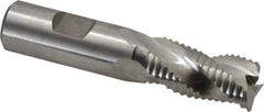 Niagara Cutter - 3/4" Diam, Coarse Pitch, 1-1/2" LOC, 3 Flute Cobalt Roughing Square End Mill - Uncoated, 3-3/4" OAL, 3/4" Shank Diam, Single End, Centercutting, 36° Helix - USA Tool & Supply