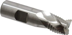 Niagara Cutter - 3/4" Diam, Coarse Pitch, 3/4" LOC, 3 Flute Cobalt Roughing Square End Mill - Uncoated, 3" OAL, 3/4" Shank Diam, Single End, Centercutting, 36° Helix - USA Tool & Supply