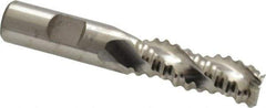 Niagara Cutter - 5/8" Diam, Coarse Pitch, 1-5/8" LOC, 3 Flute Cobalt Roughing Square End Mill - Uncoated, 3-3/4" OAL, 5/8" Shank Diam, Single End, Centercutting, 36° Helix - USA Tool & Supply