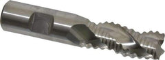 Niagara Cutter - 3/4" Diam, Coarse Pitch, 1-5/8" LOC, 3 Flute Cobalt Roughing Square End Mill - Uncoated, 3-7/8" OAL, 3/4" Shank Diam, Single End, Centercutting, 36° Helix - USA Tool & Supply