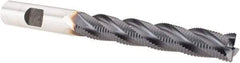 Niagara Cutter - 1/2" Diam, Fine Pitch, 3" LOC, 4 Flute Cobalt Roughing Square End Mill - TiAlN Finish, 5" OAL, 1/2" Shank Diam, Single End, 30° Helix - USA Tool & Supply