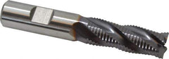 Niagara Cutter - 5/8" Diam, Fine Pitch, 1-5/8" LOC, 4 Flute Cobalt Roughing Square End Mill - TiAlN Finish, 3-3/4" OAL, 5/8" Shank Diam, Single End, 30° Helix - USA Tool & Supply