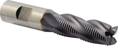 Niagara Cutter - 3/4" Diam, Fine Pitch, 2" LOC, 4 Flute Cobalt Roughing Square End Mill - TiAlN Finish, 4-1/4" OAL, 3/4" Shank Diam, Single End, 30° Helix - USA Tool & Supply