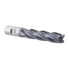 Niagara Cutter - 3/4" Diam, Fine Pitch, 3" LOC, 4 Flute Cobalt Roughing Square End Mill - TiAlN Finish, 5-1/4" OAL, 3/4" Shank Diam, Single End, 30° Helix - USA Tool & Supply