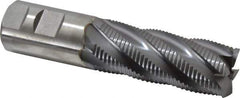 Niagara Cutter - 1-1/4" Diam, Fine Pitch, 3" LOC, 6 Flute Cobalt Roughing Square End Mill - TiCN Finish, 5-1/2" OAL, 1-1/4" Shank Diam, Single End, 30° Helix - USA Tool & Supply