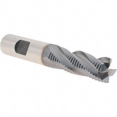 Niagara Cutter - 5/8" Diam, Fine Pitch, 1-5/8" LOC, 4 Flute Cobalt Roughing Square End Mill - TiCN Finish, 3-3/4" OAL, 5/8" Shank Diam, Single End, Centercutting, 30° Helix - USA Tool & Supply