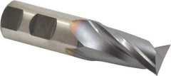 Niagara Cutter - 1", 1-5/8" LOC, 1" Shank Diam, 4-1/8" OAL, 2 Flute, Cobalt Square End Mill - Single End, TiCN Finish, Spiral Flute, 30° Helix, Centercutting, Right Hand Cut, Right Hand Flute, Series SP205 - USA Tool & Supply