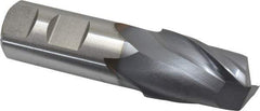 Niagara Cutter - 1-1/8", 1-5/8" LOC, 1" Shank Diam, 4-1/8" OAL, 2 Flute, Cobalt Square End Mill - Single End, TiCN Finish, Spiral Flute, 30° Helix, Centercutting, Right Hand Cut, Right Hand Flute, Series SP205 - USA Tool & Supply