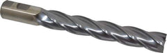 Niagara Cutter - 1", 6" LOC, 1" Shank Diam, 8-1/2" OAL, 4 Flute, Cobalt Square End Mill - Single End, TiCN Finish, Spiral Flute, 30° Helix, Centercutting, Right Hand Cut, Right Hand Flute, Series SPC408 - USA Tool & Supply