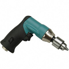 Dynabrade - 1/4" Keyed Chuck - Pistol Grip Handle, 5,500 RPM, 0.4 hp, 90 psi - USA Tool & Supply