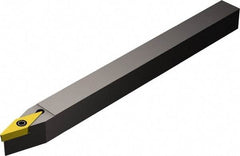 Sandvik Coromant - SVVB, Neutral Cut, 17.50° Lead Angle, 12mm Shank Height x 12mm Shank Width, Neutral Rake Indexable Turning Toolholder - 125mm OAL, VBMT 11 03 04 Insert Compatibility, Series CoroTurn 107 - USA Tool & Supply