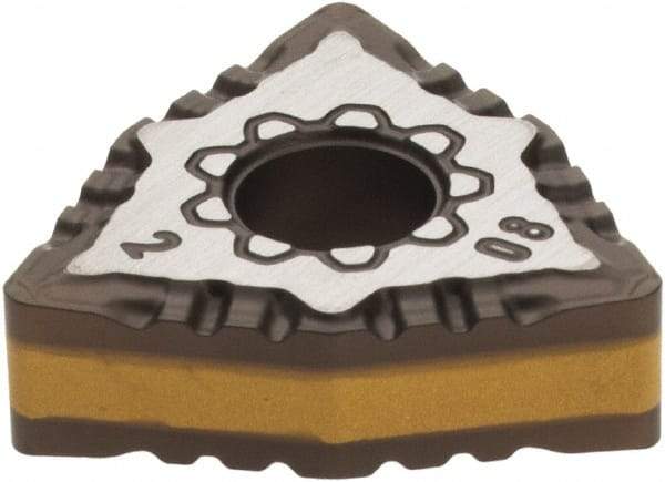 Iscar - WNMG432 F3P Grade IC8150 Carbide Turning Insert - TiCN/Al2O3/TiCN/TiN Finish, 80° Trigon, 1/2" Inscr Circle, 3/16" Thick, 1/32" Corner Radius - USA Tool & Supply