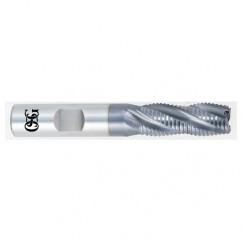 3/4 x 3/4 x 2-1/2 x 4-1/2 4 Fl HSS-CO Roughing Non-Center Cutting End Mill -  TiCN - USA Tool & Supply