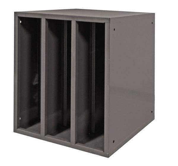 Durham - Gray Hydraulic Hose Cabinet - 25" Wide x 25" High x 23" Deep, Steel - USA Tool & Supply